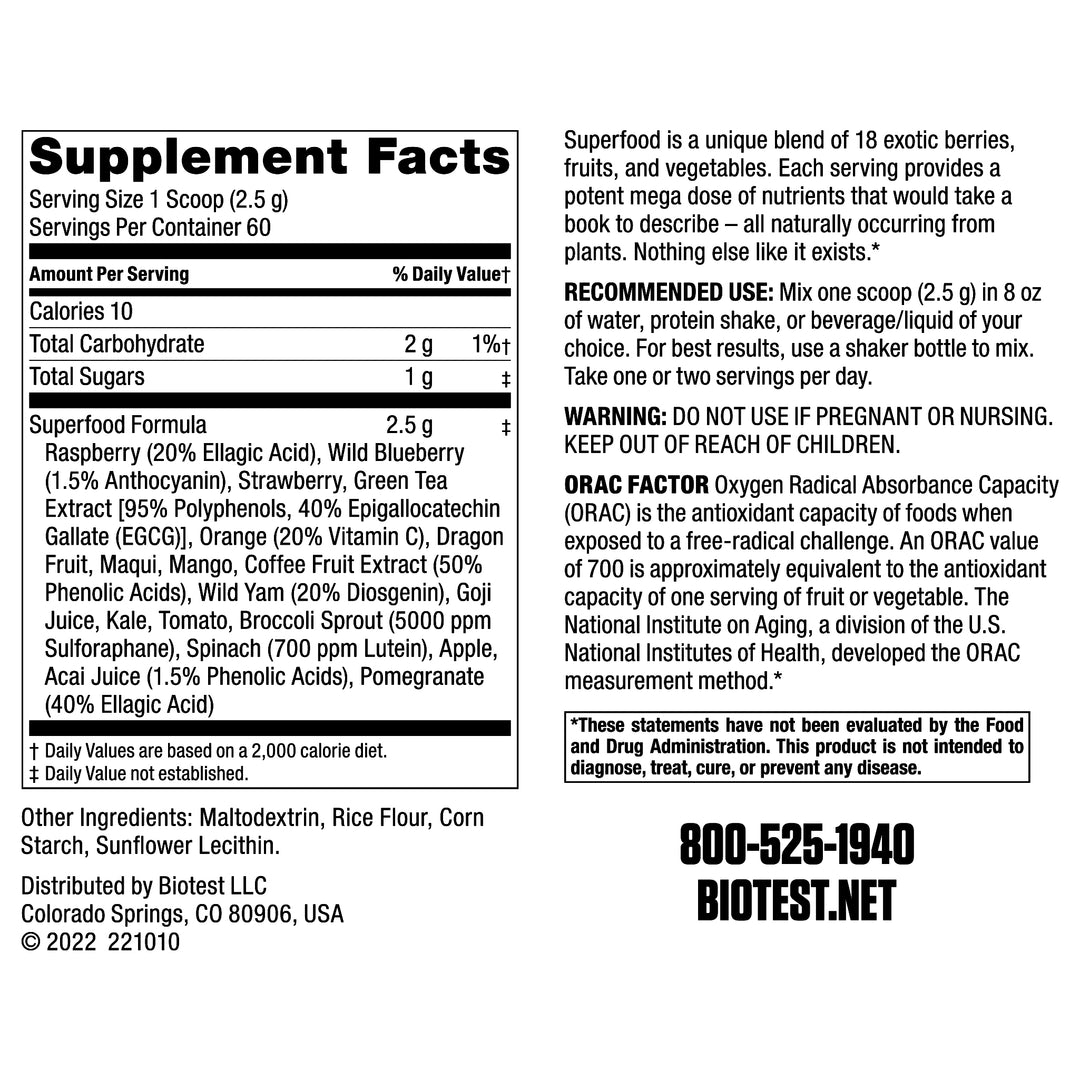 Superfood 18 Whole-Food Extracts